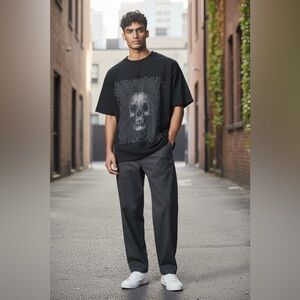 Alexander McQueen Dot Skull Tee 🖤 SZ M EUC